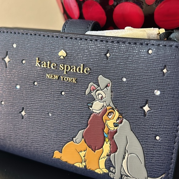 Disney X Kate Spade NWT Lady And The Tramp Medium Bifold Wallet - Picture 6 of 16
